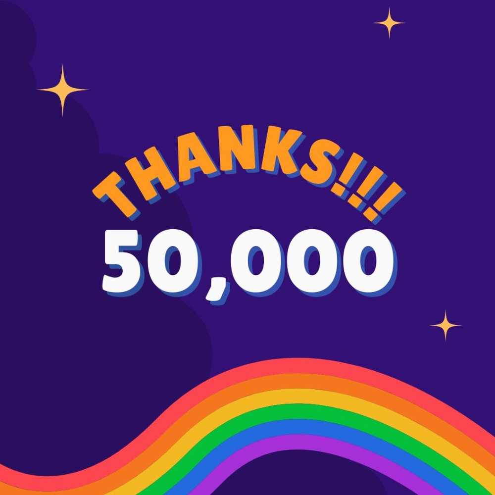 Thank You 4 Following Reached 50,000 Followers!!! - Picture 1 of 1